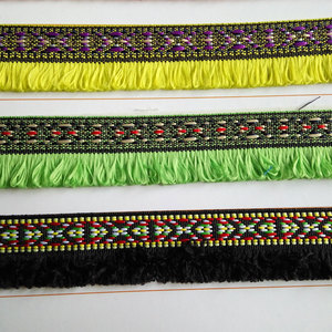 Rifiniture in pizzo con bordo in pizzo Jacquard con motivo etnico WO002 - Product Image 6