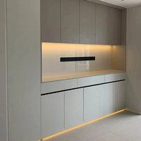 Meuble sur mesure sans laque pour cuisine, projet d'appartement, salon, salle à manger, armoire en bois massif, buffet, meuble de rangement
