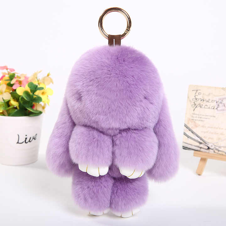 Bunny Lulu Rabbit Fluffy Pendant - Perfect Keychain Gift