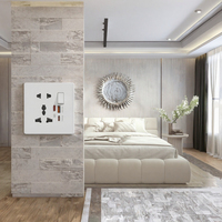 Interrupteur mural intelligent 1/2/3/4 gangs, sans neutre/avec neutre en option, sans condensateur, panneau tactile en verre pour ZigBee Smart Life 10A, 2 voies