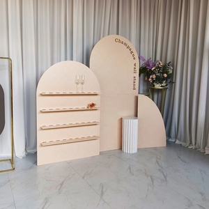 Présentoir mural à <span class=keywords><strong>champagne</strong></span> pour fête de mariage personnalisé, support mural pour décoration de fête, mariage et événement - Product Image 5