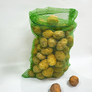 PE Raschel Mesh Bag With Drawstring 25kg 50kg Fruit Vegetable <strong>Onion</strong> Potato Mesh Net Bags - Product Image 5