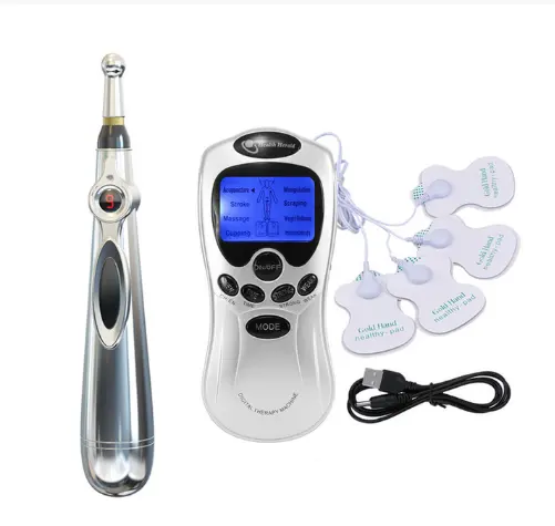 8 Mode Digital Therapy Machine Body Pain Relief Acupuncture Massager Electric Acupuncture Magnet Energy Pen Meridian Massage Pen