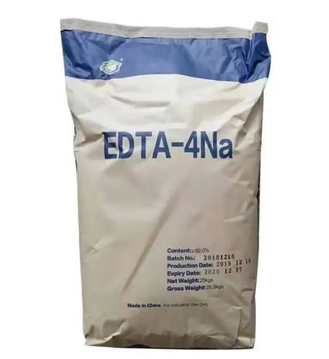 Stock prix CAS 64-02-8 édétate de sodium avec 99% pureté EDTA-4na EDTA 4na pour agent chélatant