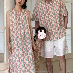 Ventes en gros d'été, robes fleuries maman et moi, chemise papa, vêtements assortis pour la famille, tenues hawaïennes - Product Image 4