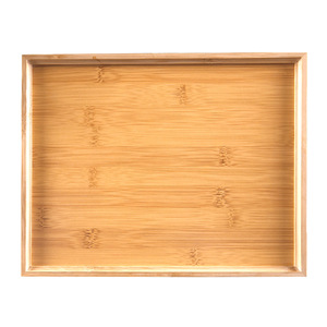 Plateau de service rectangulaire en bambou avec poignée pour thé, café, hôtel, restaurant, rangement - Product Image 5