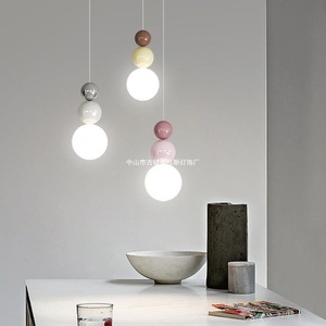 Tulas Planet Pendant <b>Light</b> Modern Minimalist Bedroom <b>Dining</b> Room Ceiling Lamp Cream Color Unique Design - Product Image 1