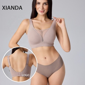 <span class=keywords><strong>Reggiseno</strong></span> XIANDA OEM Personalizzato per Taglie Forti, Traspirante in Rete, Scollatura Profonda, Push-up, <span class=keywords><strong>Senza</strong></span> Cuciture, <span class=keywords><strong>Senza</strong></span> Ferretto, Taglio Laser, Chiusura Posteriore con Gancio, Imbottito - Product Image 5