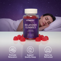 Gommes à la mélatonine avec L-théanine et extraits de plantes - Soutien au sommeil, relaxation et réveil rafraîchissant - Complément alimentaire