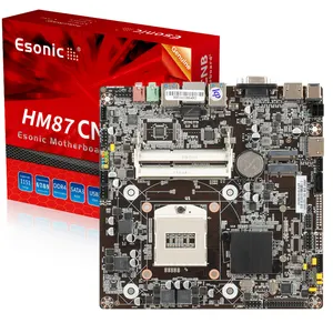 ESONIC HM86 HM87 ITX anakart 17X17 PGA947(Intel 4th Gen)(LVDS, 2xDDR3,2xM.2 yuva, 4XUSB3.0)