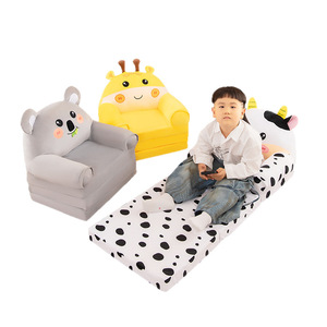 HY7, sofá multifuncional de estilo de dibujos animados de tres capas para niños, silla plegable para niños, silla de asiento convertida, juguetes de peluche para que jueguen los animales - Product Image 5