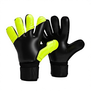 Gants de gardien de but de football personnalisés pour adultes, tailles 8, 9, 10, en cuir respirant, avec protection amovible pour les doigts, pour l'extérieur et la salle de sport - Product Image 1