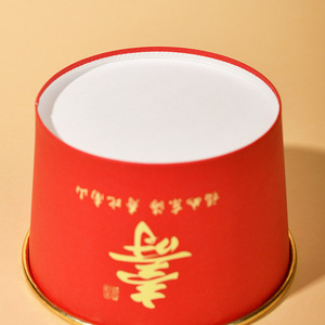Tazones de Papel Desechables Resistentes, Rojos, Gruesos, Redondos, para Fiestas, Cumpleaños, Banquetes, Vajilla de Gran Capacidad, Sin Tapa, Material de Pulpa - Product Image 4