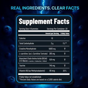OEM/ODM <b>Creatine</b> <b>Monohydrate</b> Gummies Pre Workout Supplement Sugar Free <b>Creatine</b> Gummies Supplement - Product Image 4