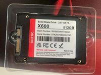 SSD Internal SIX X600 2.5" SATA III 256GB 512GB 1TB untuk Laptop dan PC Desktop