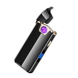 Nuovo accendino elettrico ad arco rotante con accendino <span class=keywords><strong>magico</strong></span> ricaricabile con logo personalizzato accendino all'ingrosso - Product Image 1