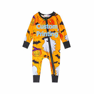 Leesourcing - Mameluco de Bambú con Cierre para Bebé, Mameluco de Marca Propia, Pijama con Estampado Personalizado - Product Image 3