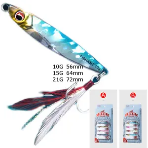 Fishant 10G 15G 21G ücretsiz örnek metal lures balıkçılık takımları süper mücadele