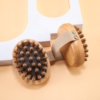 Outil de massage en bois, brosse corporelle sèche pour le soin de la peau, outil Gua Sha, masseur corporel manuel anti-cellulite, brosse de drainage lymphatique