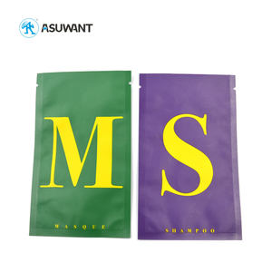 Pembungkus kemasan Sachet kecil aluminium <span class=keywords><strong>Foil</strong></span> segel panas plastik kelas makanan cetak kustom 3 sisi segel datar tas kantong Mylar - Product Image 3