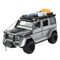 Voiture miniature 1/24, modèle de voiture à tirer en arrière, jouets de voiture en métal, Mercedes-Benz G550 4x4², voiture miniature en métal