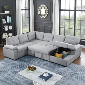 Living Room Furniture Set Sofá Convertible Come Bed com Preço Sofá-cama dobrável Sofá Mobiliário Set Bed
