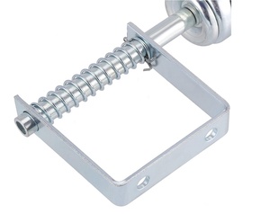 Roue de <span class=keywords><strong>roulette</strong></span> en caoutchouc de 4 pouces, roue de porte de clôture coulissante à ressort - Product Image 4