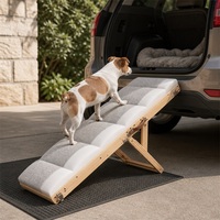 Rampe pour chien pour lit ou canapé, pour chiens de petite à grande taille, rampe pliable pour que les chiens puissent monter sur le lit, 4 hauteurs réglables