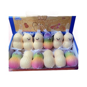 Juguete Antiestrés de Goma con Forma de Fruta (Plátano, Maíz) y Patito Amarillo, de Rebote Lento, Estilo Comestible, Decorativo y Creativo, de Moda - Product Image 5