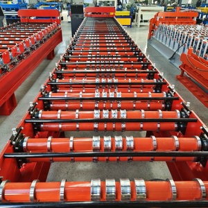 Profession elle kunden spezifische Metall verzinkte Eisen dach platte glasierte Fliesen walzen form maschine - Product Image 2