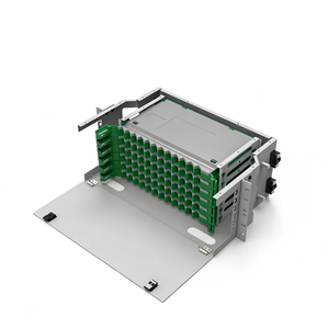 Panel de Conexiones de Fibra Óptica ODF de <span class=keywords><strong>24</strong></span> Puertos para Cable Plano y Cable en Paquete UT6U4S SPCC Beige - Product Image 1