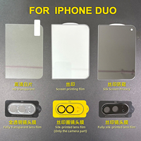 Protection d'écran en verre trempé anti-rayures et anti-espion 9H de haute qualité pour iPhone Duo – Vente en gros usine