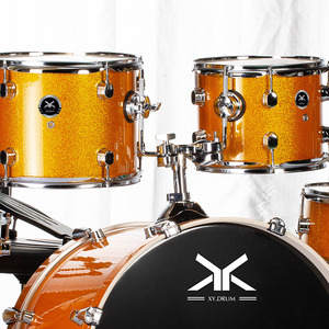 Set Batteria Acustica Jazz Junior Professionale da 5 Pezzi Portatile con Tracce Musicali Campione Gratuite per Esercitarsi - Product Image 4