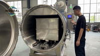 Autoclave de stérilisation horizontale haute qualité, haute température et haute pression avec système de pulvérisation d'eau pour sachets de betterave rouge
