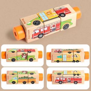 My First Baby Wooden Game Small Fine Motor Skills Matching Pattern <b>Puzzle</b> Educational Twisting Block for Toddler - Product Image 6