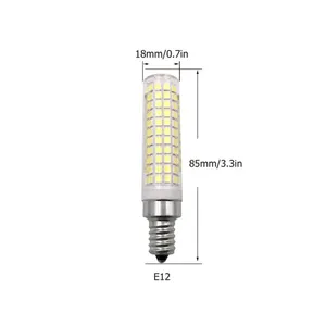 Lâmpada LED de alta potência e alto lúmen regulável e12 e11 ac120v ac110v 12w