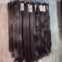 Mèches de cheveux indiens bruts, cheveux humains vierges non traités avec cuticules alignées, extensions de cheveux humains noirs à prix abordable