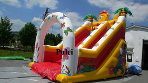 Happy Duckling Outdoor Yard Inflatable <strong>Slides</strong> Inflatable Playground for Kids and Adults Support Customization - Product Image 4