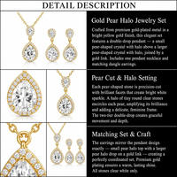 Ensemble de bijoux fantaisie pour femmes en gros : Collier et boucles d'oreilles pendantes en cuivre plaqué or, cadeau idéal