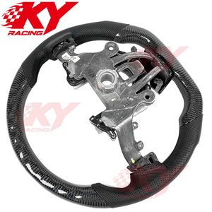 Volant de voiture de style course en fibre de carbone avec palettes de changement de vitesse pour Cadillac CTS CTS-V Coupé 2008-2014 ATS ATS-V XT6 XTS - Product Image 3