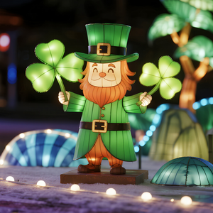 Linterna para Personas Mayores con Diseño de Trébol Verde, Impermeable, para Exteriores, Día de San Patricio, Pascua, Navidad, Día del Padre, Acción de Gracias, Duradera - Product Image 5