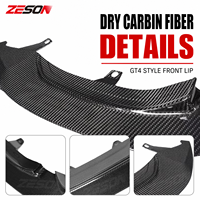 ZESON Lame avant en fibre de carbone sèche style GT4 pour BMW M3 F80 M4 F82 F83 2014-2018