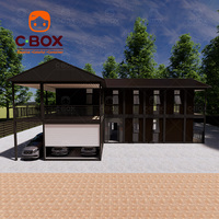 Cbox Villa Prefabbricata di Lusso Personalizzata a Due Piani, Hotel, Ristorante, Bar, Caffè con Parcheggio, Casa Modulare in Container