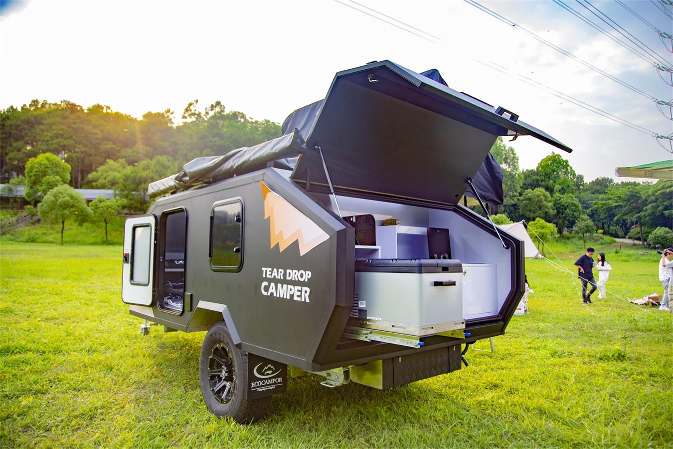 manley new cheap small teardrop camper trailer travel trailers