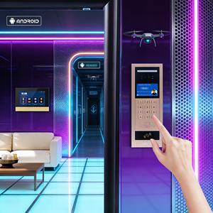 Centro de Gestión de Llamadas, Sistema de Intercomunicación IP con Publicidad Gráfica, Pantalla Táctil de 7 Pulgadas para Centros de Negocios, Comunicación - Product Image 1