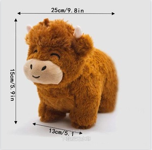 Nuevos juguetes de peluche Adopt a Highland Cow Legend Brown Highland Cow Plushie muñecos de peluche de animales de peluche almohada de dibujos animados para regalo de niños - Product Image 5