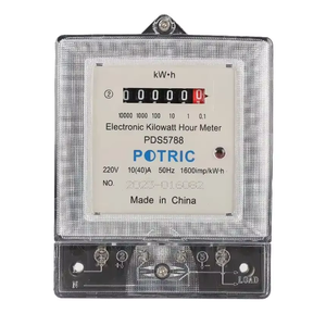 Đồng hồ đo điện năng kỹ thuật số 220V, hiển thị công suất, điện năng, kWh, với đầu nối đồng - Product Image 1