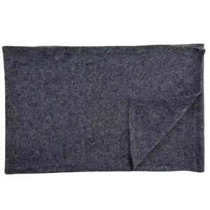 高品質のスモーキーグレースーパーソフト無地ブラッシュドロングレディース100% カシミアスカーフ - Product Image 3