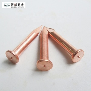 Clous de finition de <span class=keywords><strong>toiture</strong></span> en <span class=keywords><strong>cuivre</strong></span> de 2 pouces Goujons isolants à filetage grossier Goupilles de soudage ignifuges fabriquées en Chine - Product Image 6