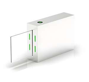 Porte coulissante piétonnière automatique anti-escalade de porte grillagée de haute performance pour les bureaux d'aéroports - Product Image 1